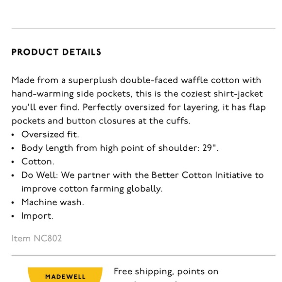 Madewell Waffleback Branner Shirt-Jacket - Picture 9 of 9